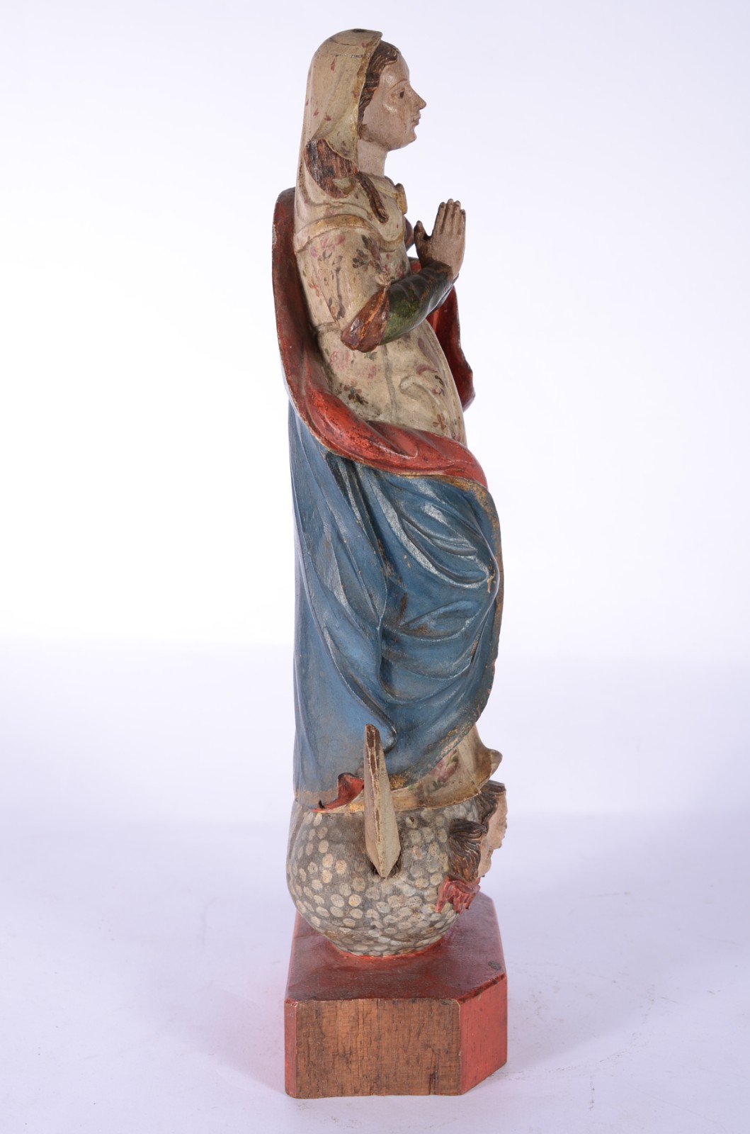 Nossa Senhora da Conceição - Antiga imagem de madeira entalhada e... - foto 6 de 7