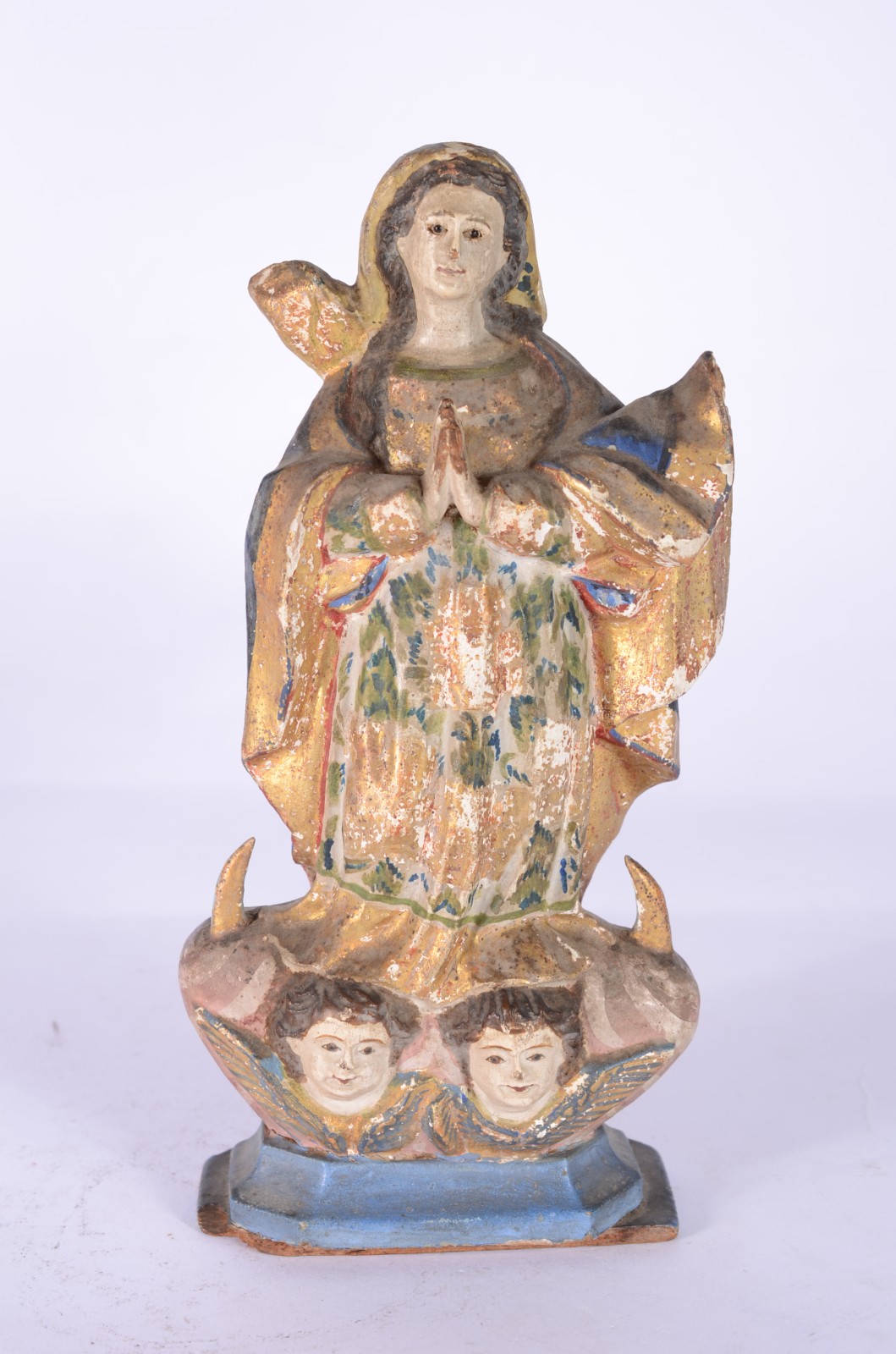 Nossa Senhora da Conceição - Imagem de madeira entalhada e... - foto 1 de 8