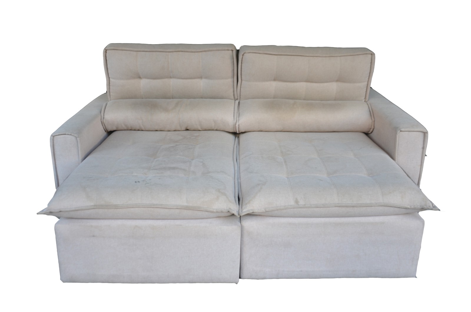 Sofá estofado para 2 lugares, assentos articulados para sofá cama... - foto 3 de 7