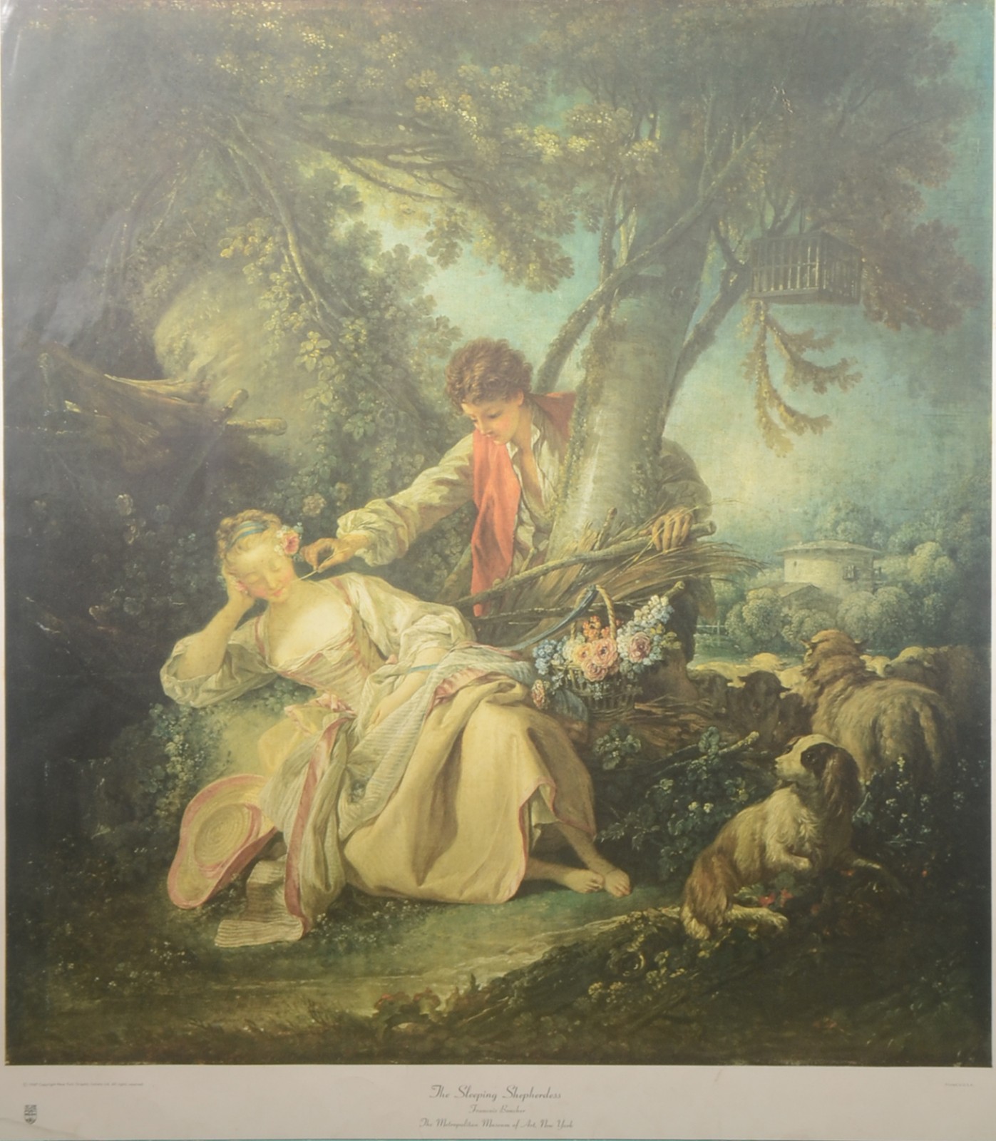 Gravura "The Sleeping Sheperdess" - copywright - foto 1 de 6