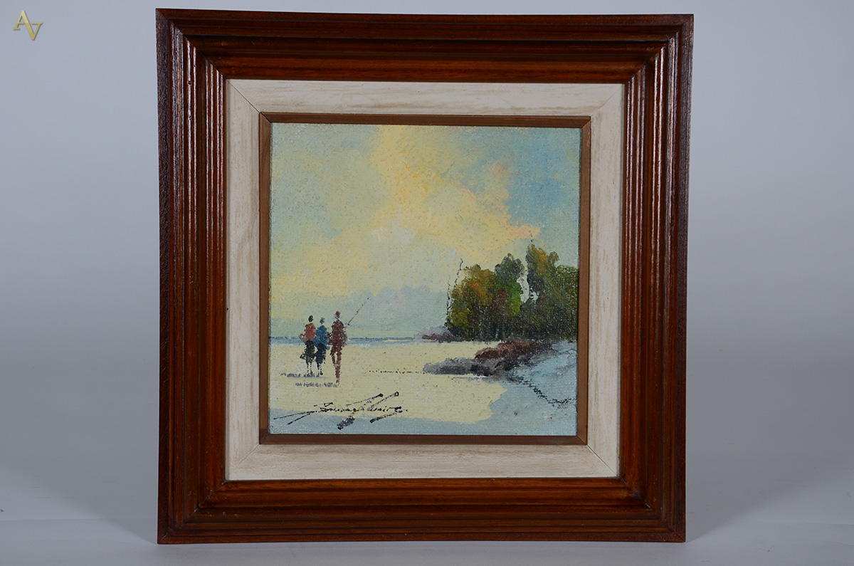 SANSÃO PEREIRA (1926 - 2014) - Praia - ost - 30 x 30 - foto 1 de 3