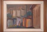 Carlos Bracher (1940), Lateral da Igreja Nossa ... - Óleo sobre tela - datado 1989.