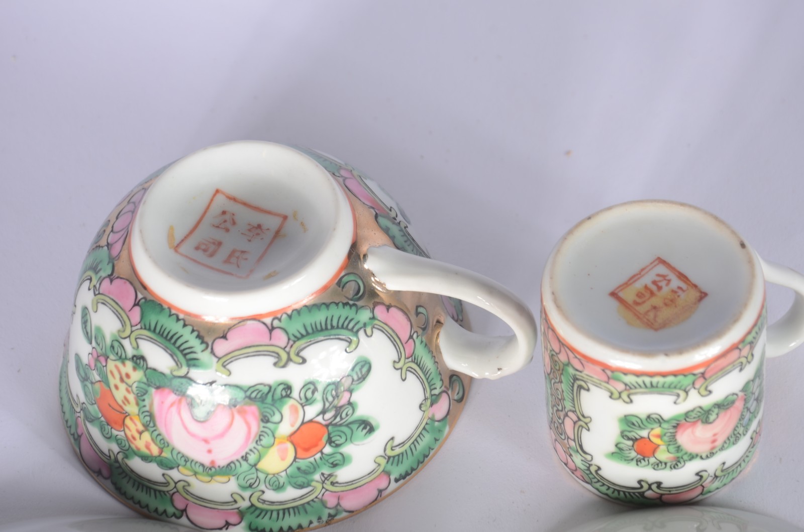 Serviço de chá e café de porcelana nacional ao gosto oriental... - foto 5 de 5