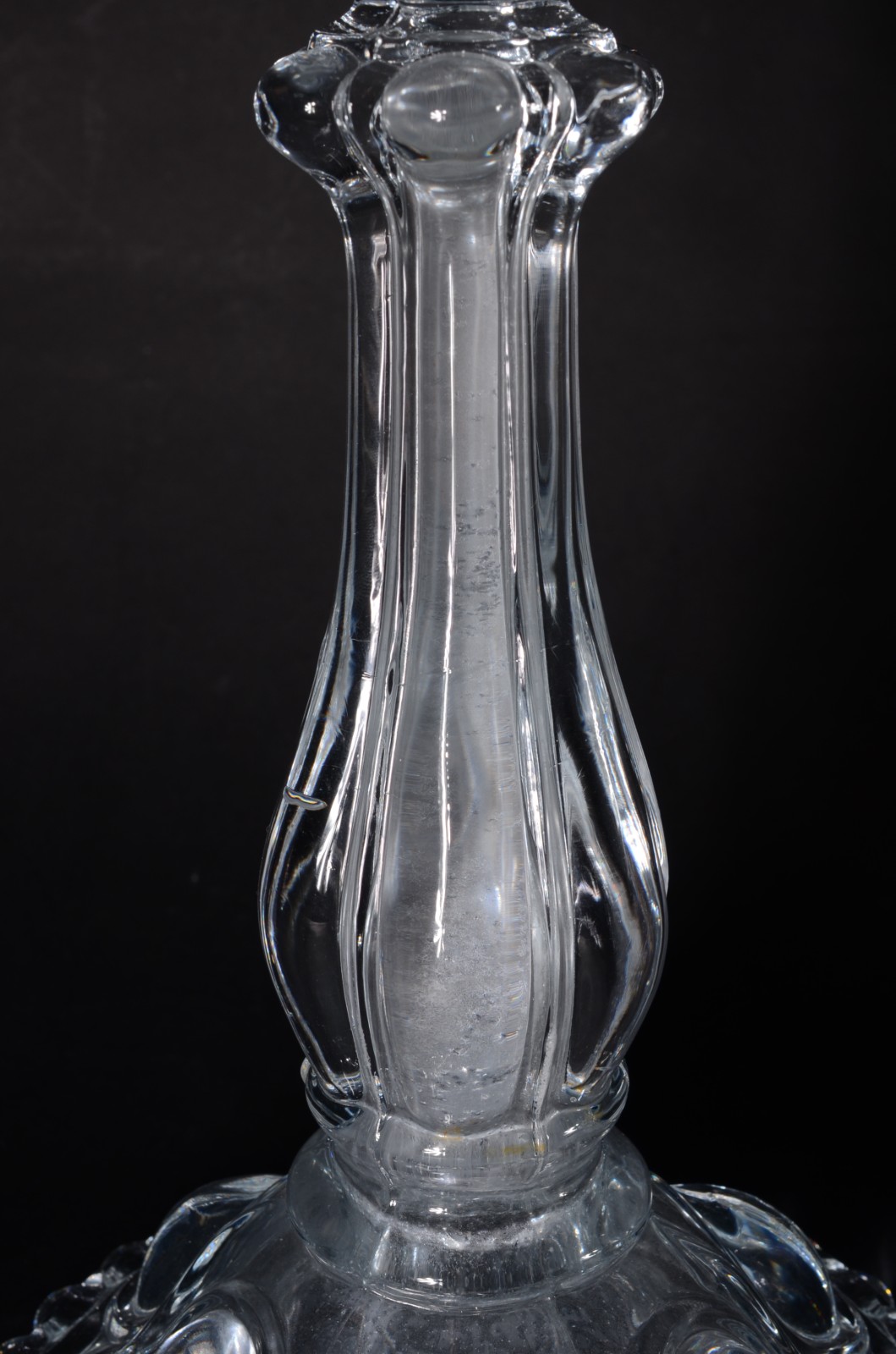 Par de candelabros em demi cristal para 5 velas, detalhes de metal... - foto 4 de 6