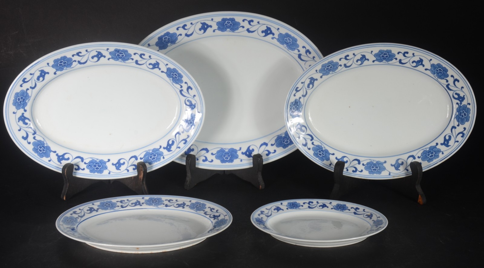 Serviço de jantar de porcelana chinesa, decoração floral azul... - foto 3 de 7
