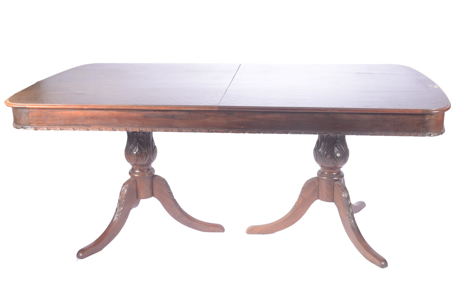 Mesa de jantar de madeira nobre com duas tábuas extensoras (0,35 cm x... - foto 3 de 8