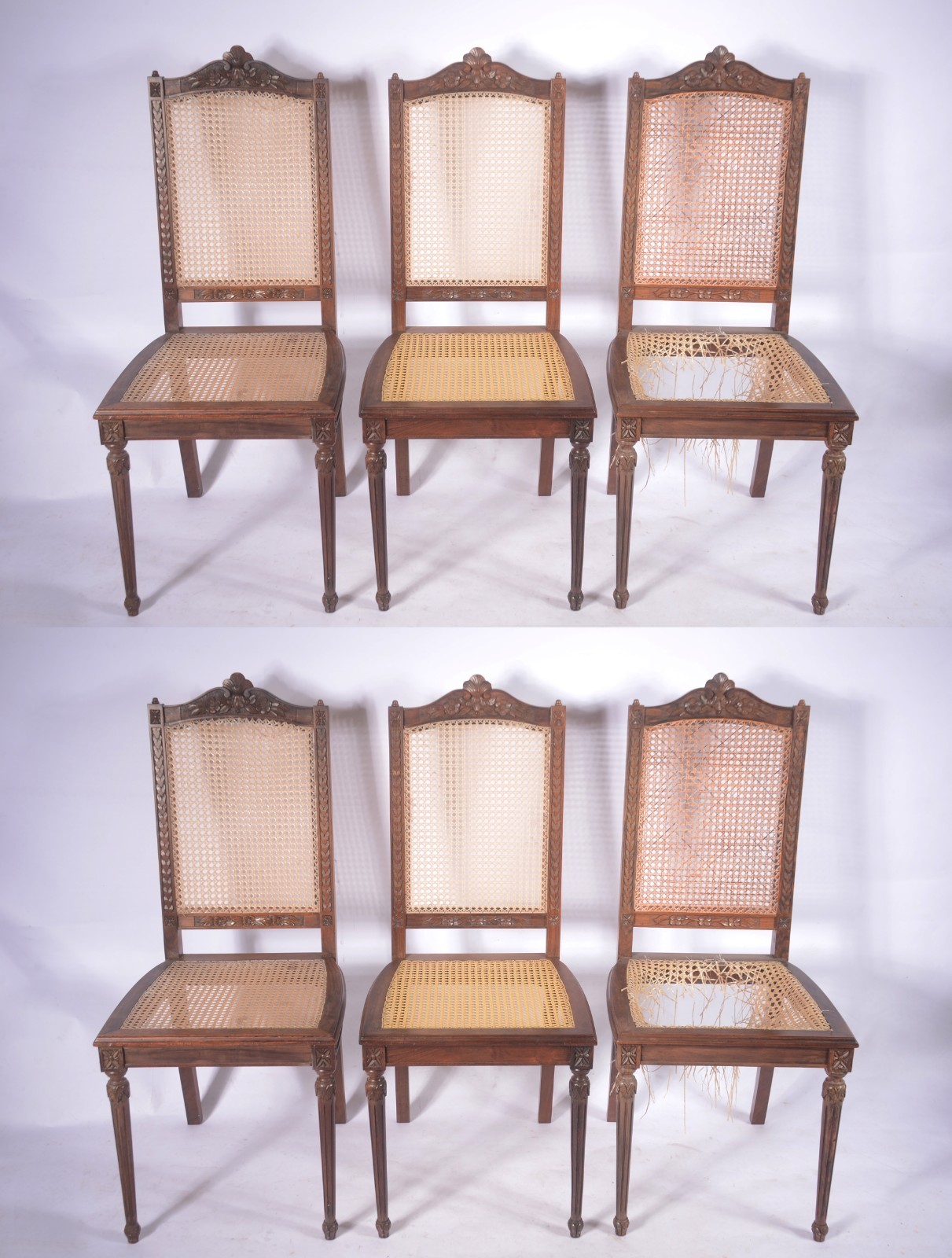 Mesa de jantar de madeira nobre com duas tábuas extensoras (0,35 cm x... - foto 6 de 8