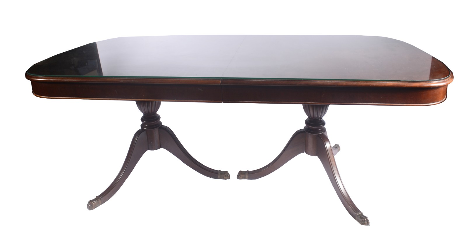 Mesa de jantar de madeira nobre, estilo ingles, duas tábuas... - foto 2 de 8