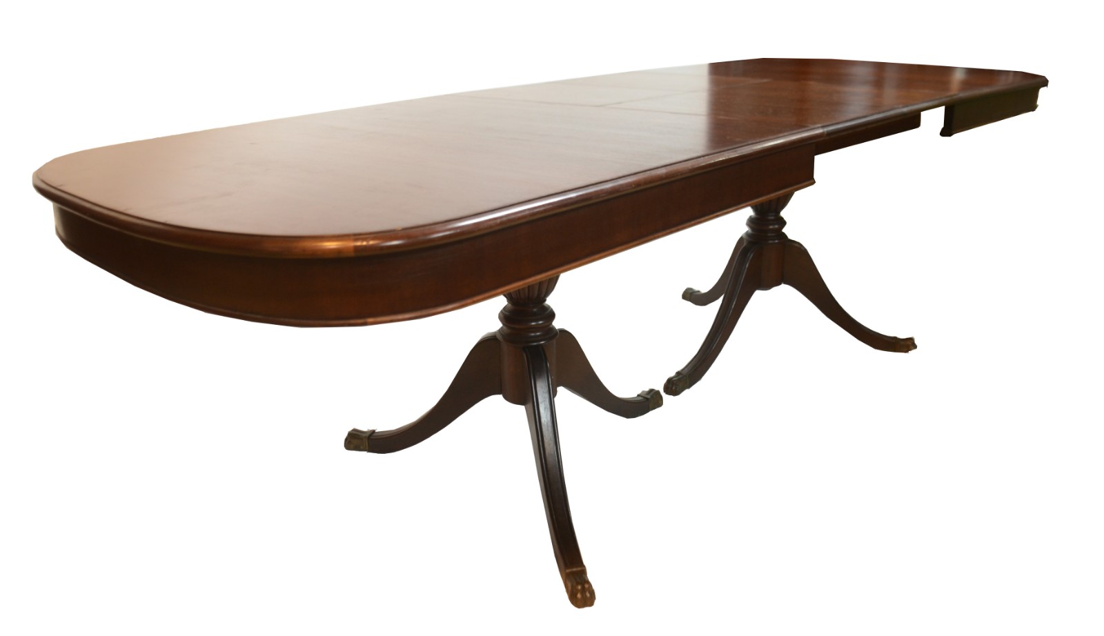 Mesa de jantar de madeira nobre, estilo ingles, duas tábuas... - foto 3 de 8