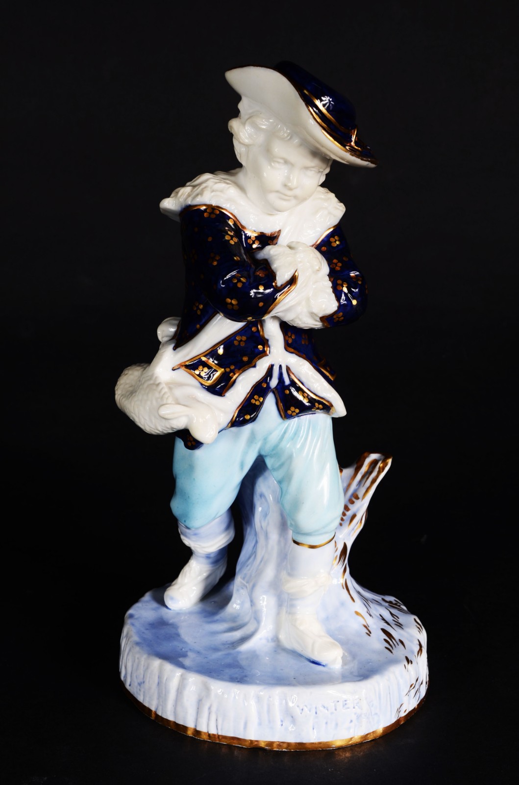 Escultura de porcelana inglesa policromada "Copeland" representando... - foto 1 de 7