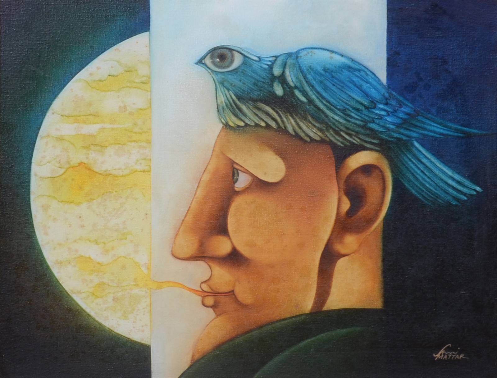 Figura e pássaro - foto 1 de 5