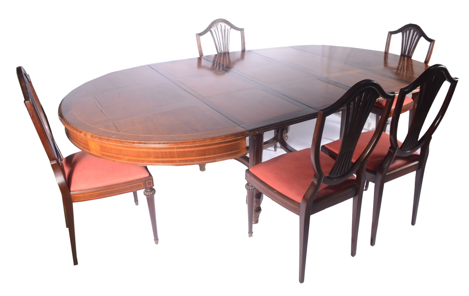 Mesa de jantar de madeira nobre com 3 tábuas extensoras (cada uma... - foto 1 de 10