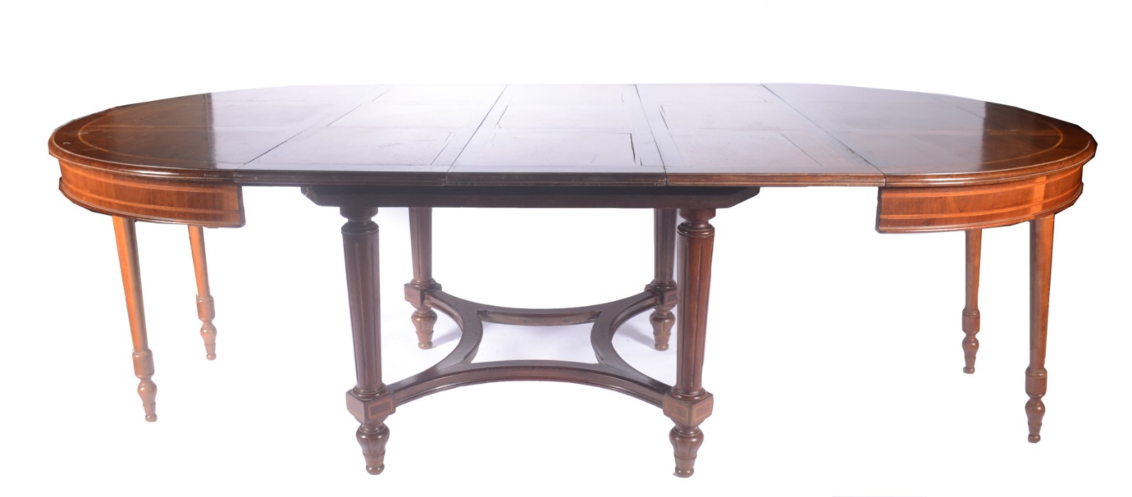 Mesa de jantar de madeira nobre com 3 tábuas extensoras (cada uma... - foto 2 de 10
