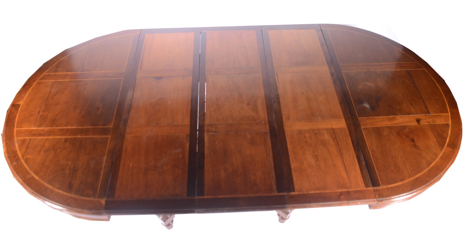 Mesa de jantar de madeira nobre com 3 tábuas extensoras (cada uma... - foto 3 de 10