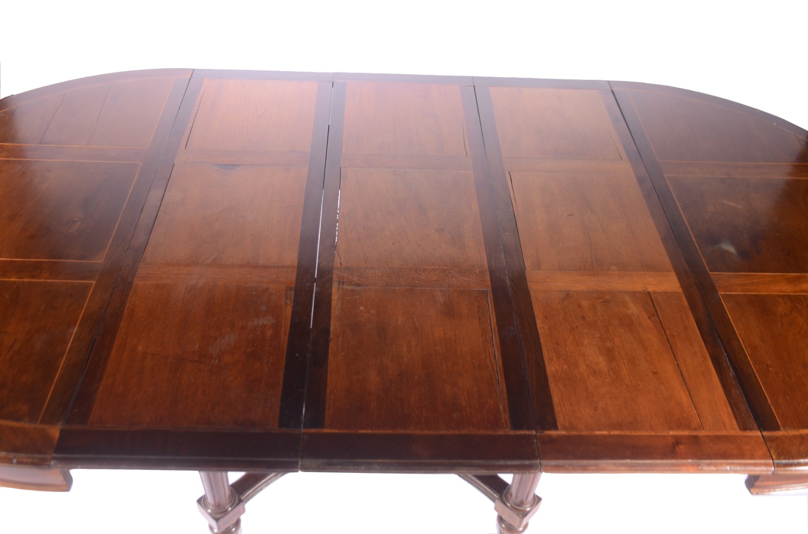 Mesa de jantar de madeira nobre com 3 tábuas extensoras (cada uma... - foto 4 de 10