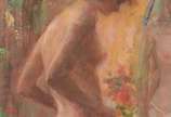 MANUEL BARBATO, Nú Feminino - Óleo sobre tela.