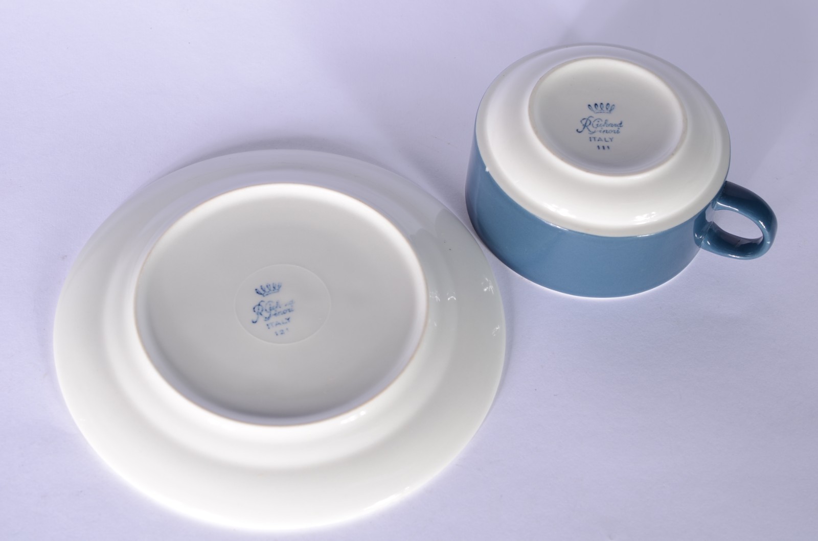 Pequeno serviço de chá de porcelana italiana azul e branca, composto... - foto 5 de 6