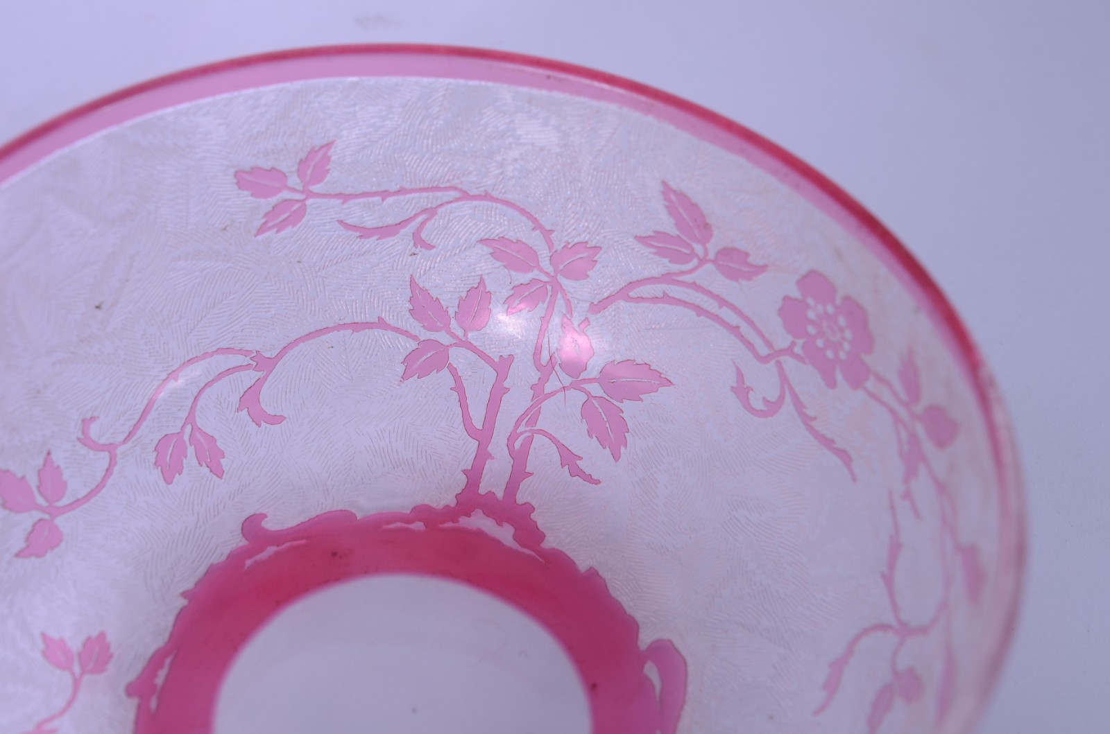 Conjunto de antigas lavandas de cristal lavrado com flores, doublé... - foto 7 de 9