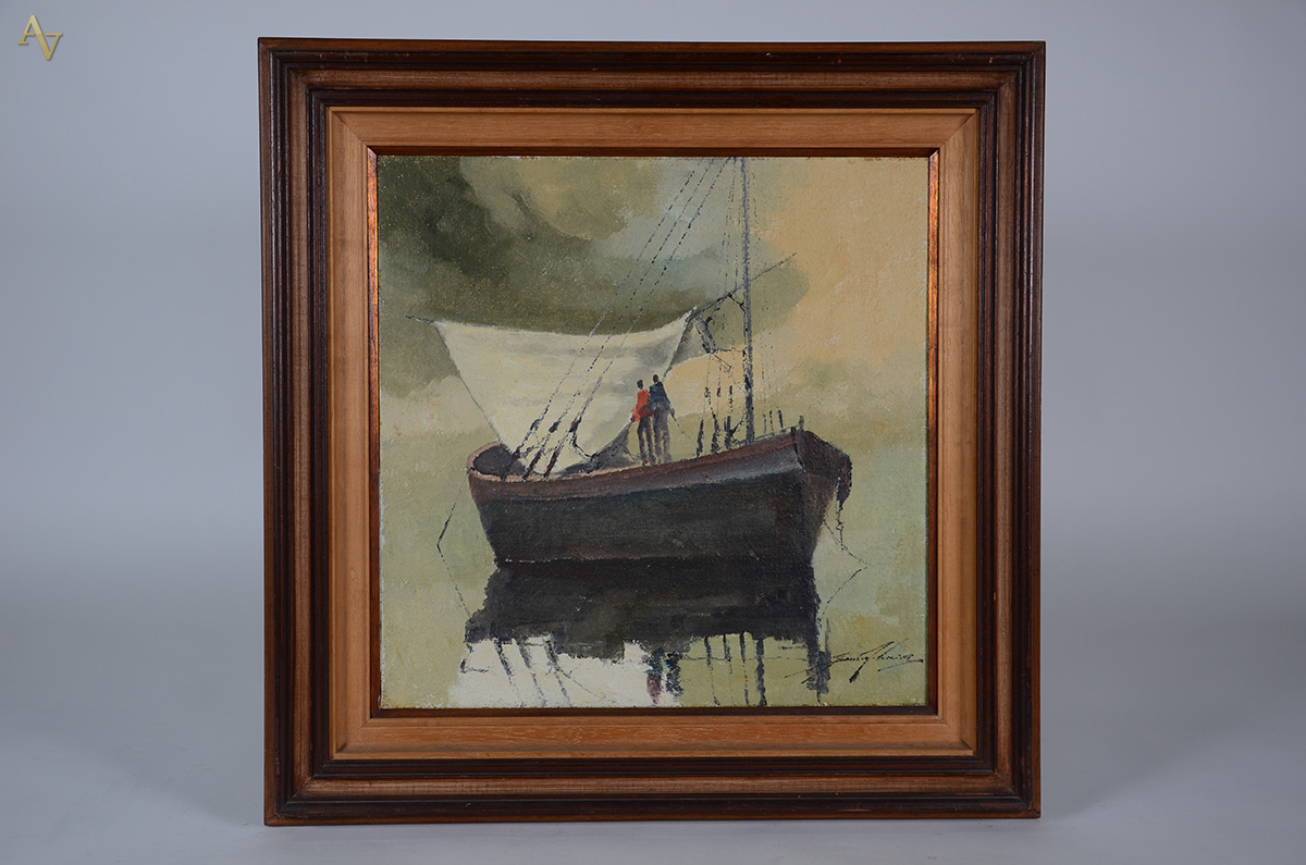 SANSÃO PEREIRA (1926 - 2014) - Marinha - ost - 50 x 50 - foto 1 de 3