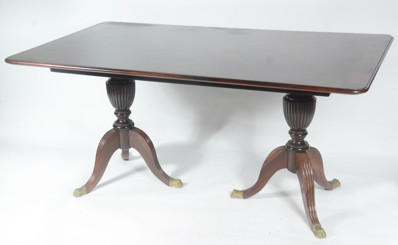 Mesa de jantar de jacarandá, estilo inglês, tampo retangular... - foto 4 de 9