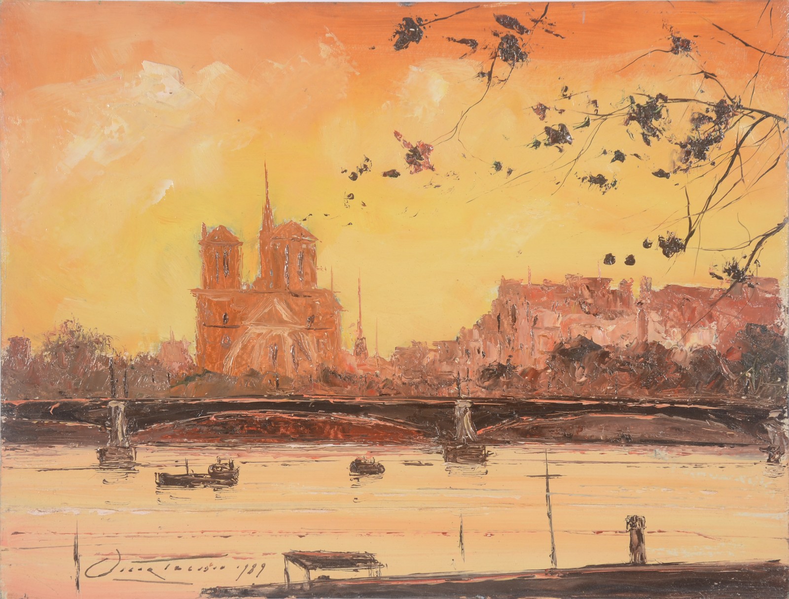 Oscar Tecídio (1926-1995), Paris - Notre Dame - foto 1 de 3