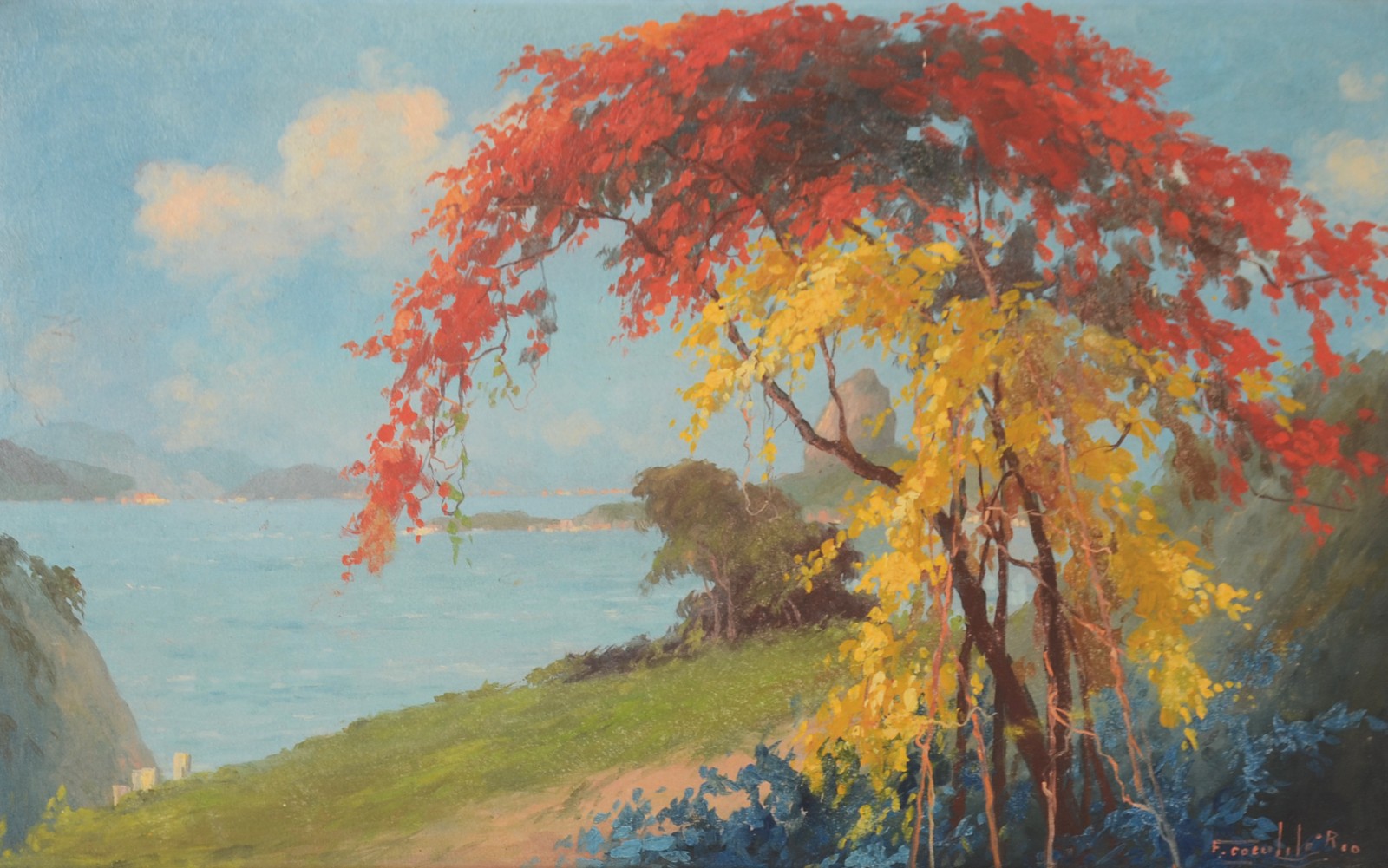 Francisco Coculilo (1893-1971), Paisagem do Rio de Janeiro - foto 1 de 4