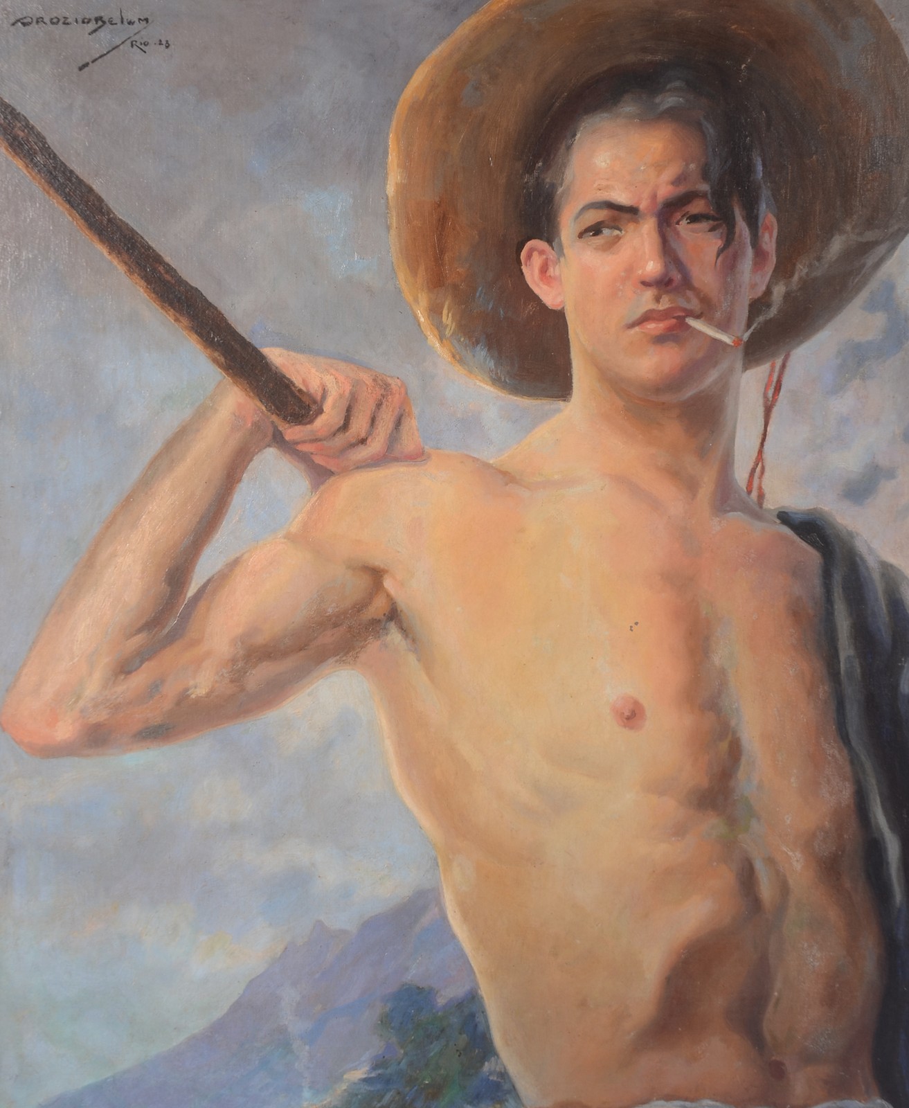 Orózio Belém (1903-1985), Figura com chapéu - foto 1 de 4