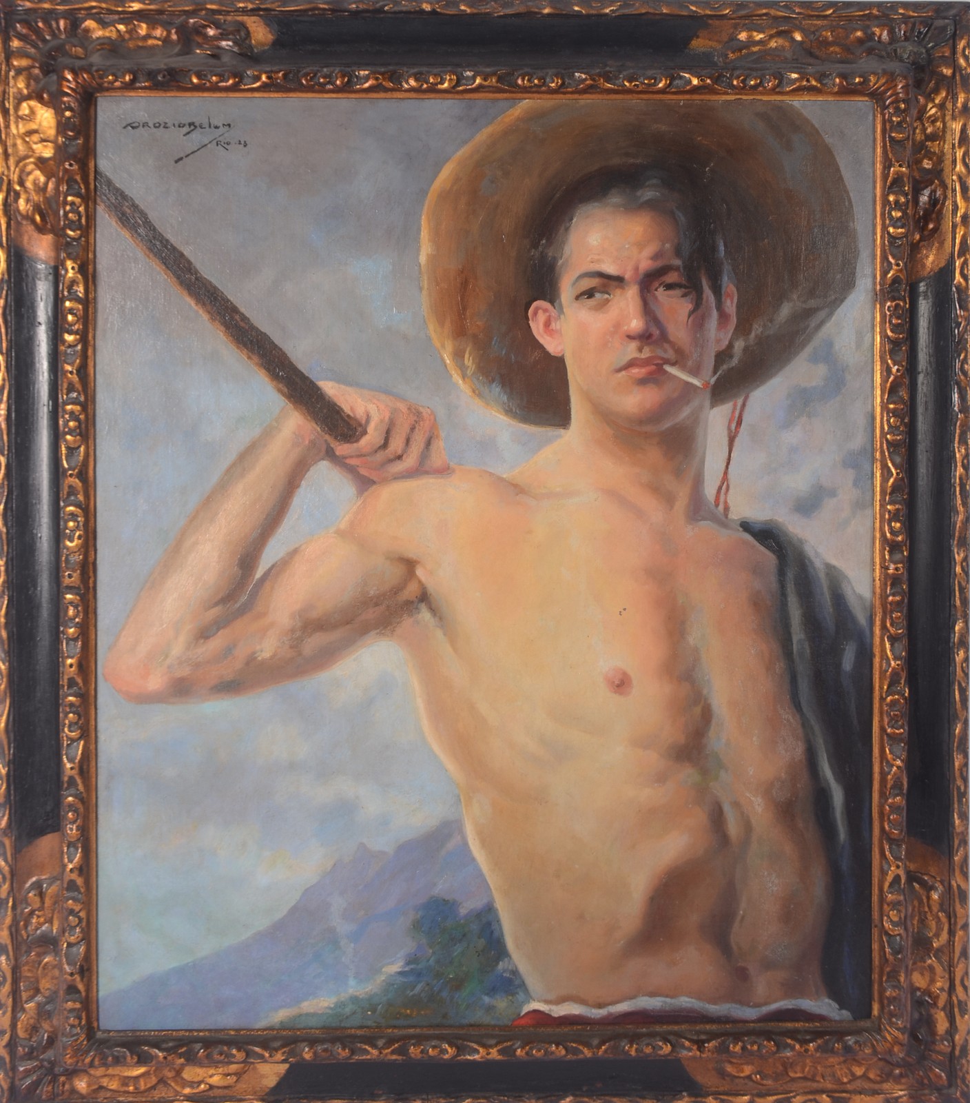 Orózio Belém (1903-1985), Figura com chapéu - foto 2 de 4