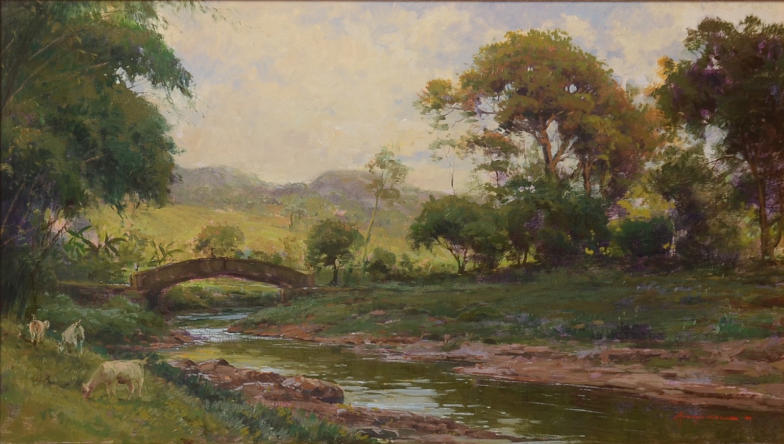 Mauro Ferreira (1958-2021), Paisagem com riacho - foto 1 de 4