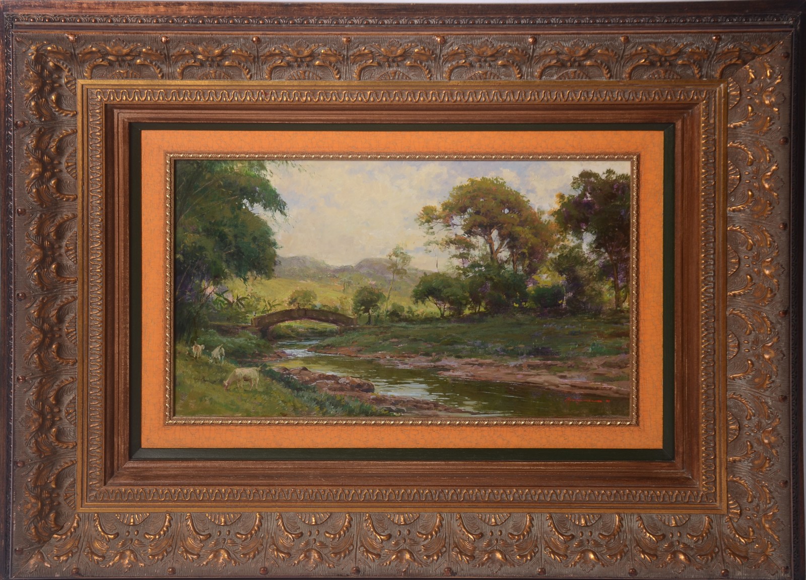 Mauro Ferreira (1958-2021), Paisagem com riacho - foto 2 de 4