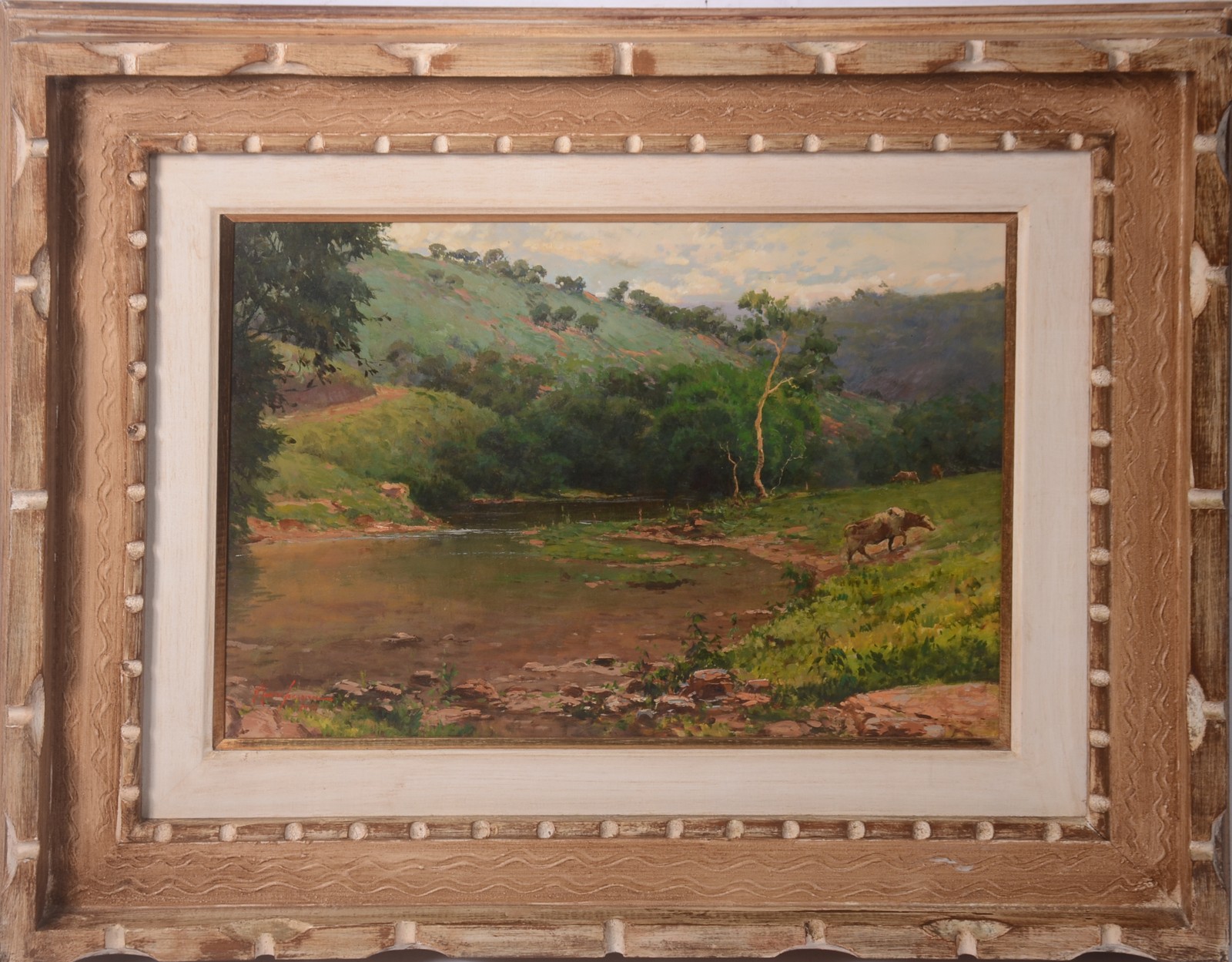 Mauro Ferreira (1958-2021), Paisagem com riacho - foto 2 de 4