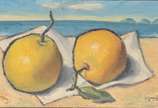 Quirino Campofiorito (1902-1993), Frutas com ma... - Óleo sobre eucatex - datado 1982.