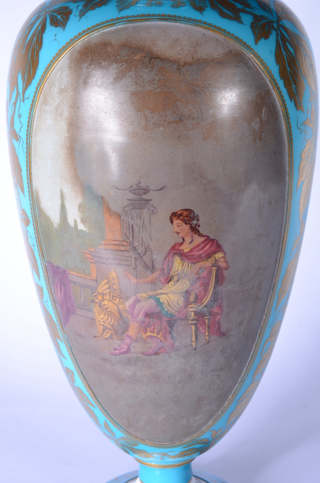 Belíssimo vaso de porcelana francesa Velho Paris, decorado com... - foto 4 de 10
