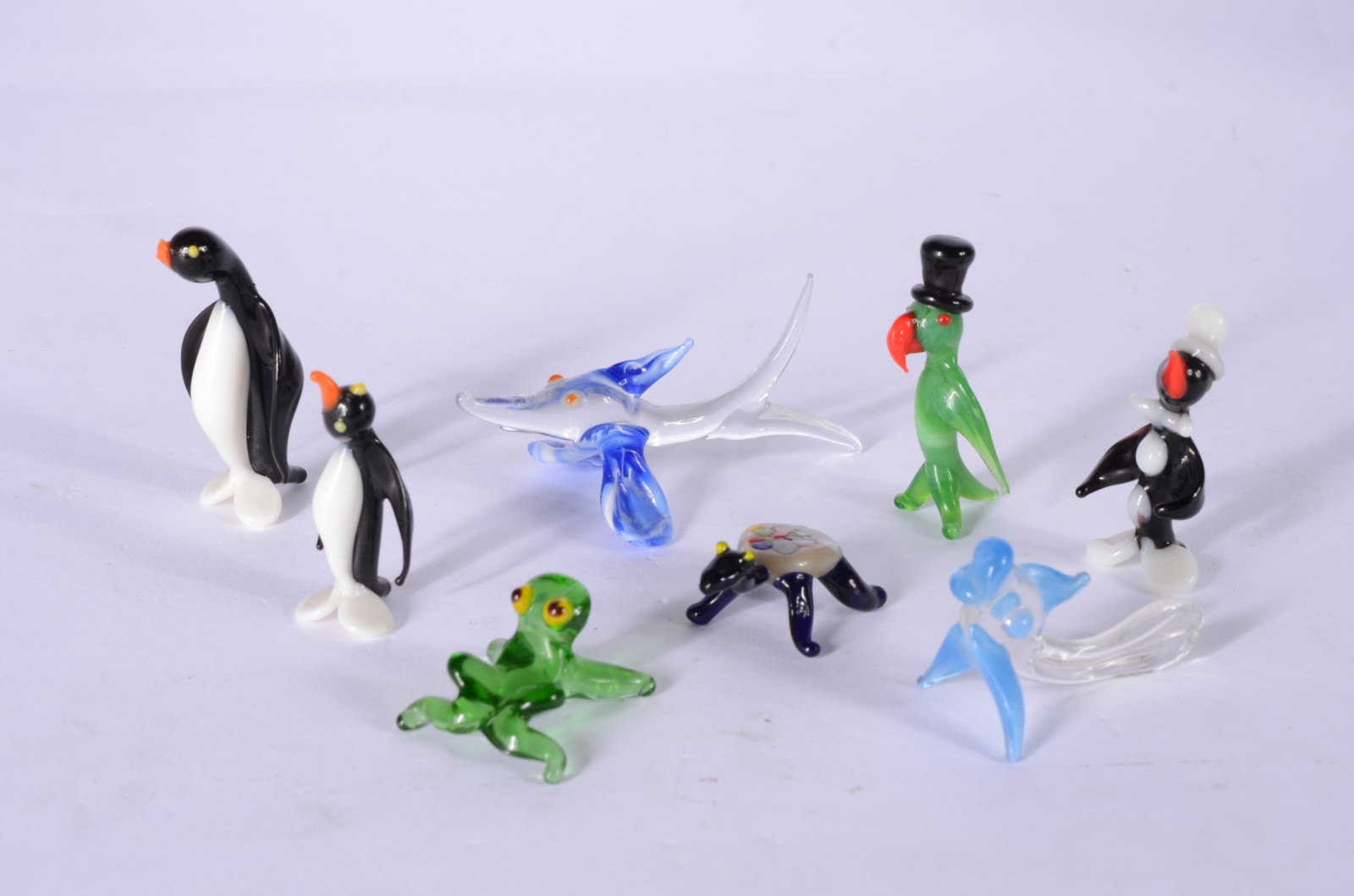 Lote com 14 miniaturas diversas de murano. - foto 3 de 3