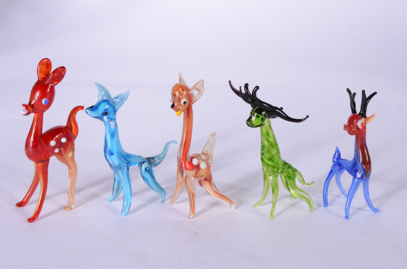 Lote com 10 miniaturas de murano diversas. - foto 2 de 3