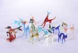 Lote com 13 miniaturas de murano. - Lote com 13 miniaturas de murano.