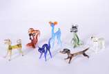 Lote com 13 miniaturas de murano. - Lote com 13 miniaturas de murano.