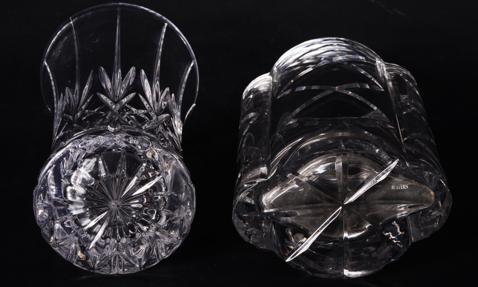 Dois vasos diversos de cristal lapidado. - foto 6 de 6