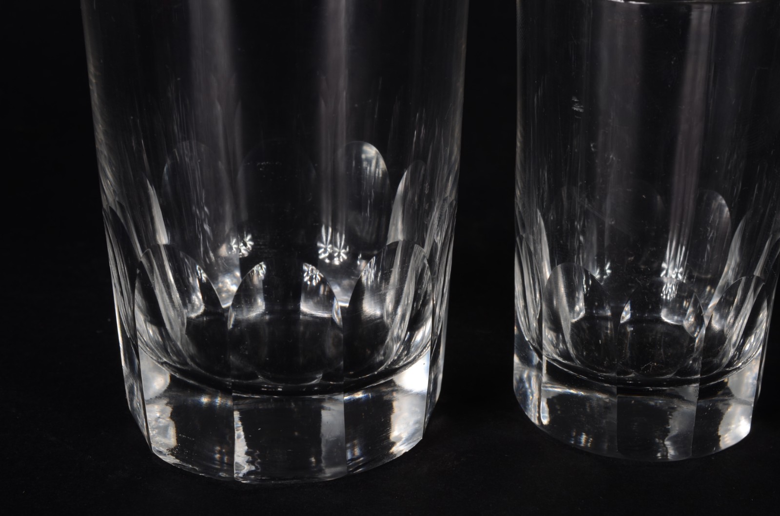 Conjunto com 6 copos longos e 9 copos para batida de cristal com... - foto 3 de 6
