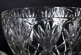 Poncheira de cristal europeu lapidado com 6 can... - Poncheira de cristal europeu lapidado com 6 canecas.