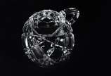 Poncheira de cristal europeu lapidado com 6 can... - Poncheira de cristal europeu lapidado com 6 canecas.
