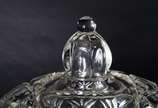 Poncheira de cristal europeu lapidado com 6 can... - Poncheira de cristal europeu lapidado com 6 canecas.