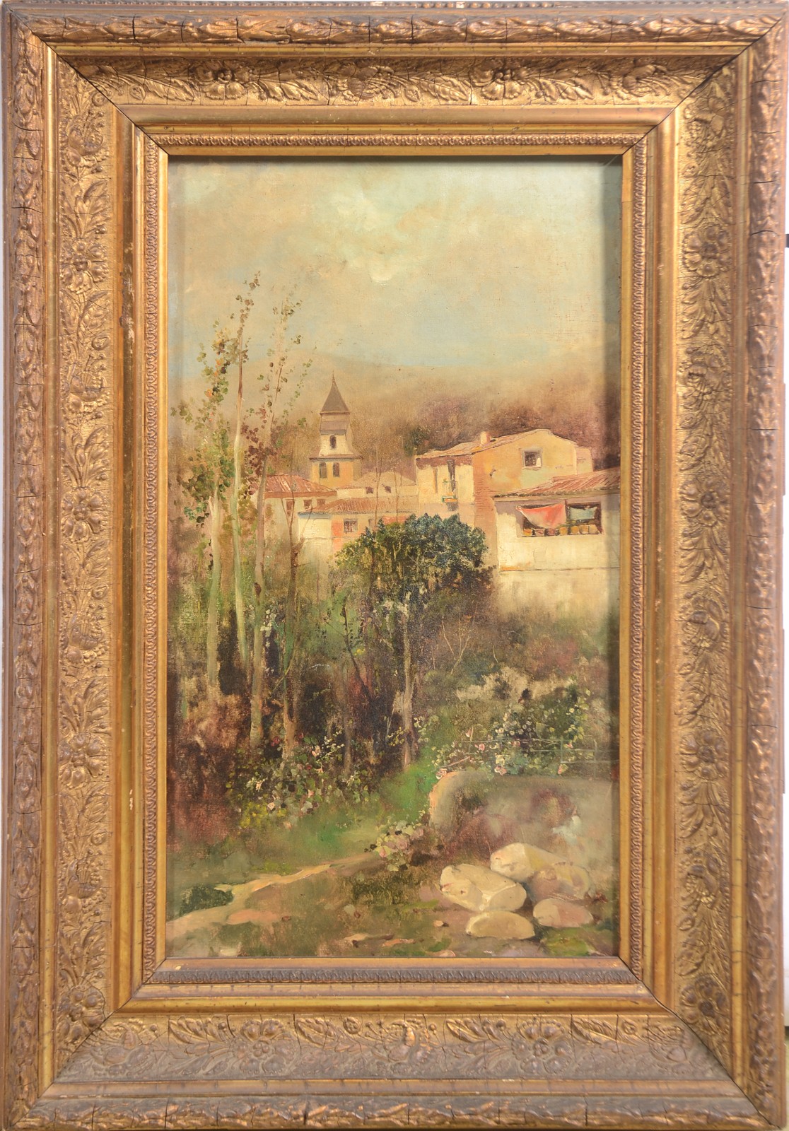Escola europeia, Paisagem com casas - foto 2 de 5