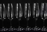 Seis flutes de cristal para champagne, 210 ml. - Seis flutes de cristal para champagne, 210 ml.