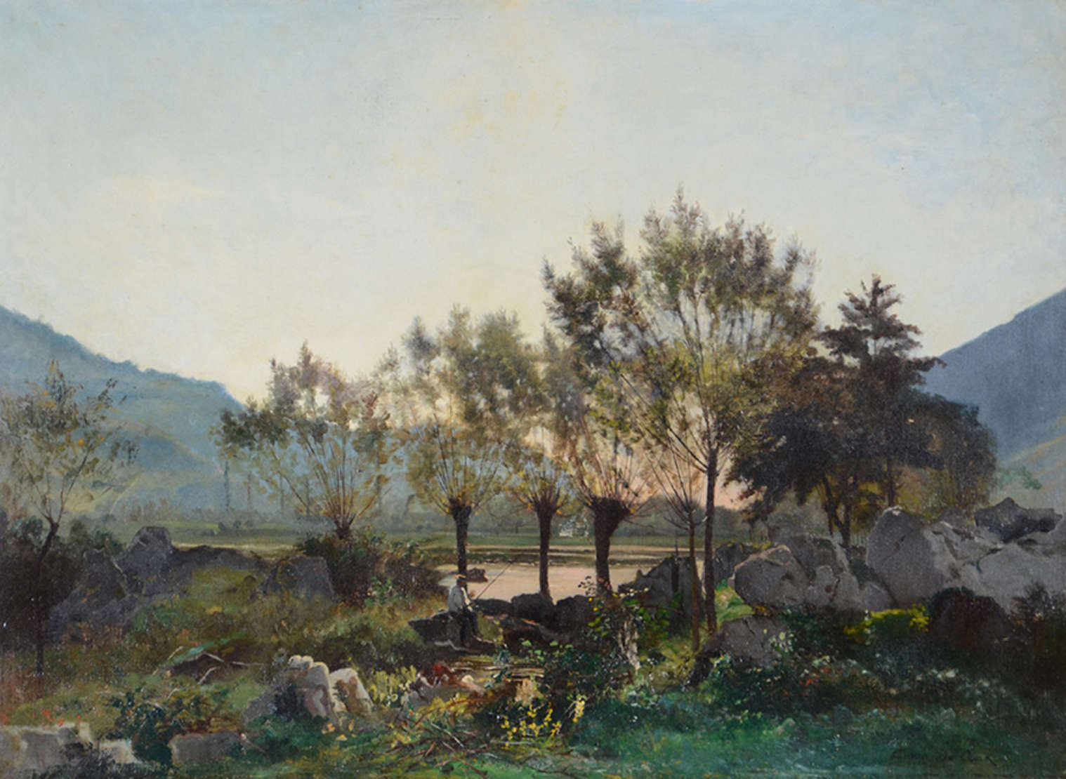 César de Cock (1823-1904), Paisagem - foto 2 de 4