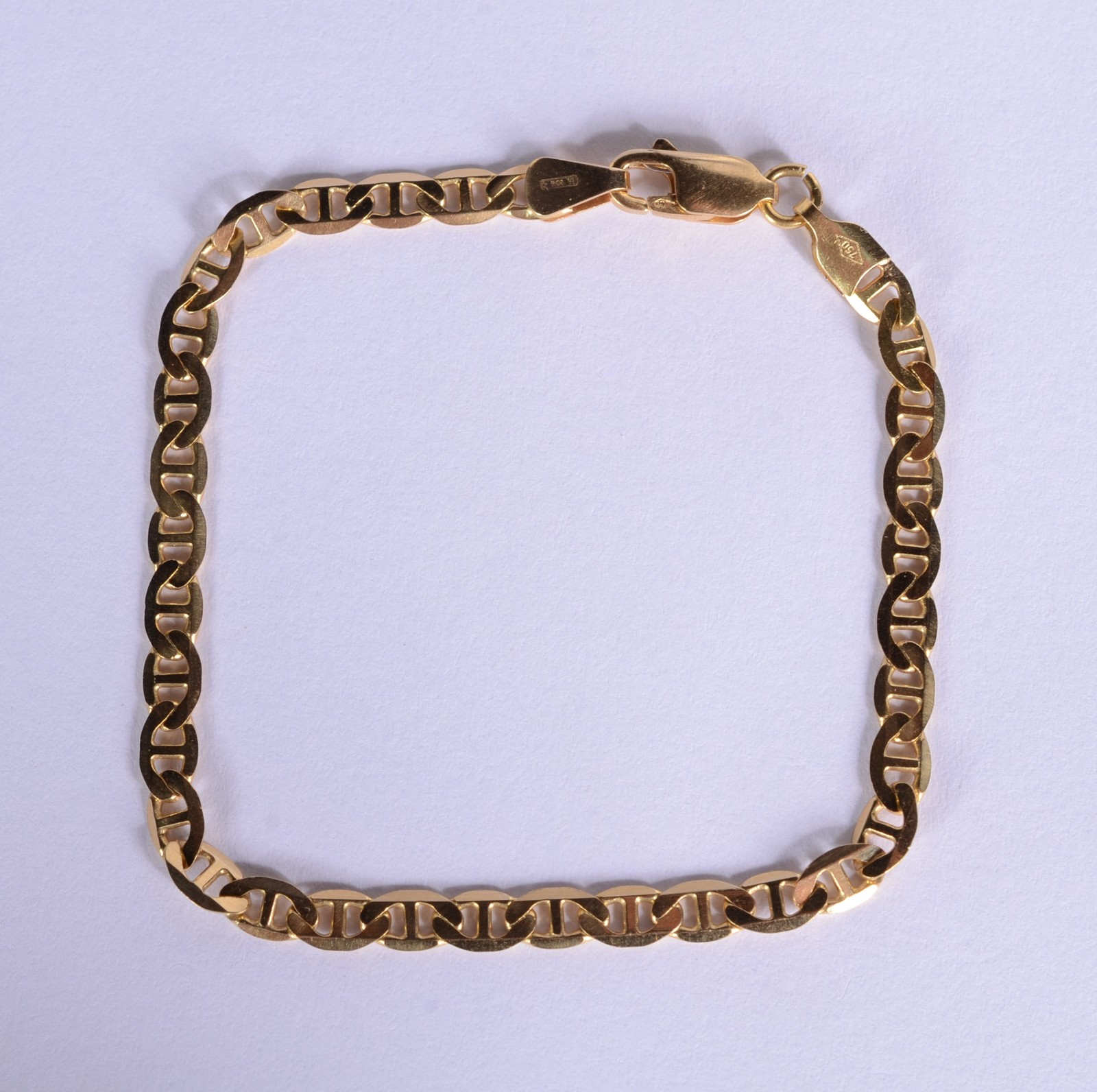 Pulseira de ouro 18 k., contraste 750 mls modelo italiano. (Por... - foto 2 de 5
