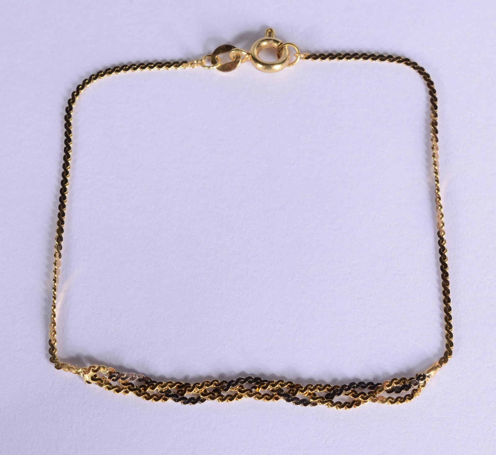 Pulseira de ouro 18 k., contraste 750 mls. (Por motivos de segurança... - foto 2 de 3