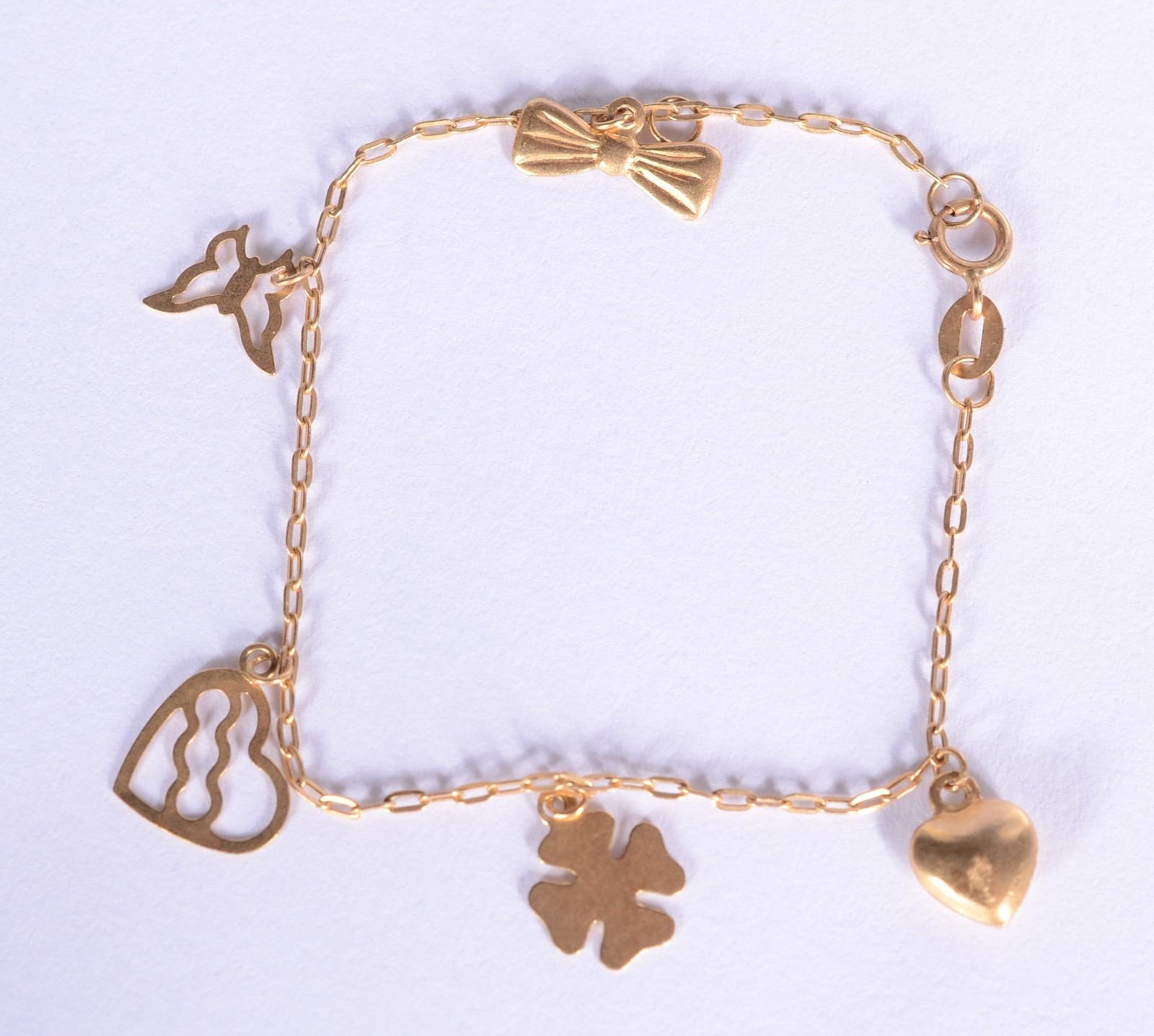 Pulseira de criança de ouro 18 k. (Por motivos de segurança a peça... - foto 2 de 6