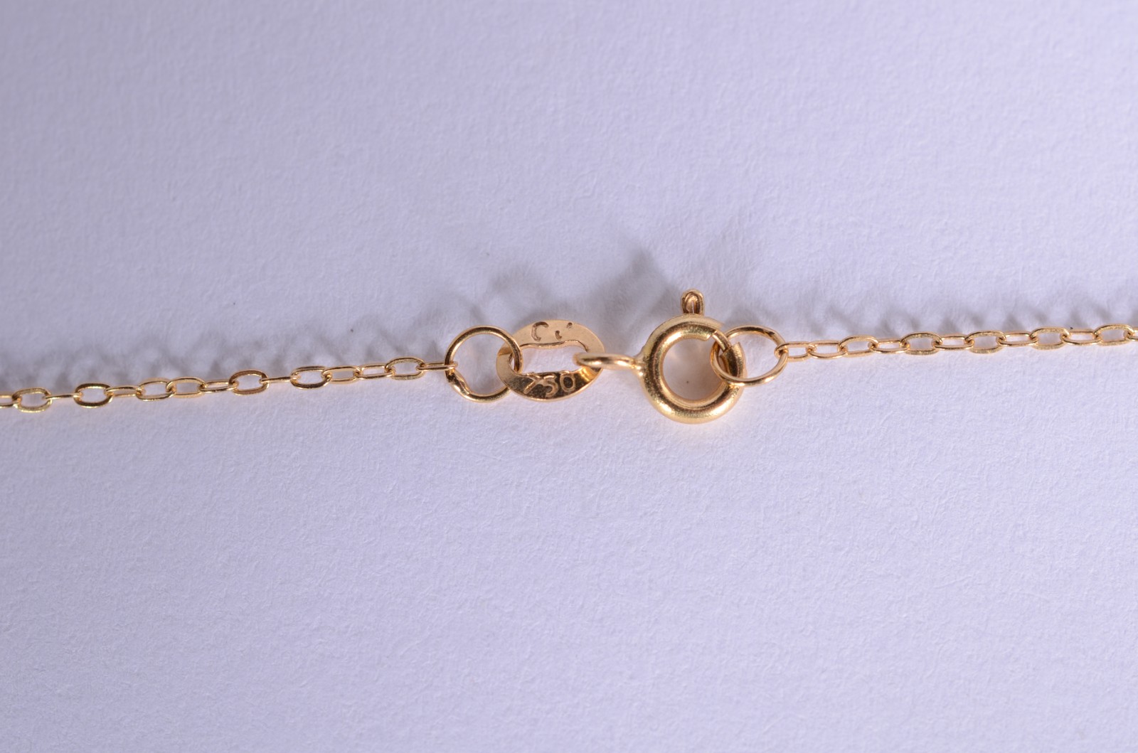 Colar na forma de terço com bolinhas de ouro 18 k., contraste 750... - foto 6 de 8