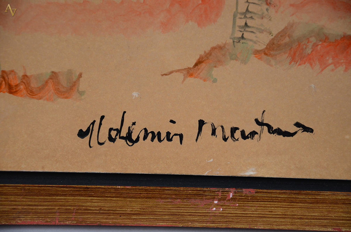 ALDEMIR MARTINS (1922 - 2006) - Marinha com Coqueiros - ascse - 44 x... - foto 3 de 3